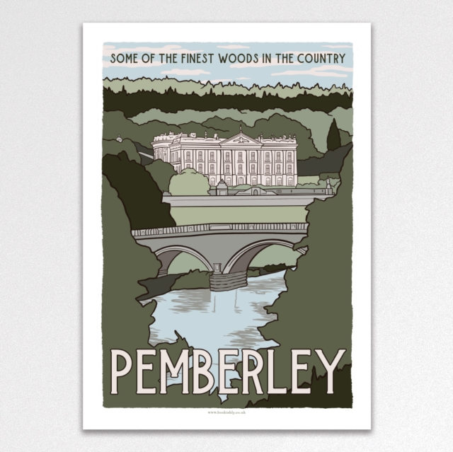 Pemberley Vintage Travel Poster A3 Art Print - Non-book item image 1