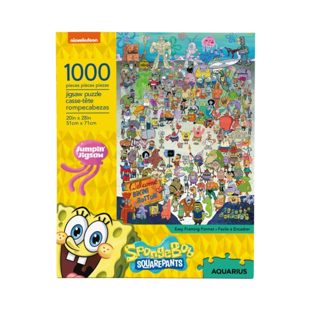 SPONGEBOB SQUAREPANT - - Cast 1000 Piece Jigsaw Puzzle - Jigsaw Puzzle image 1