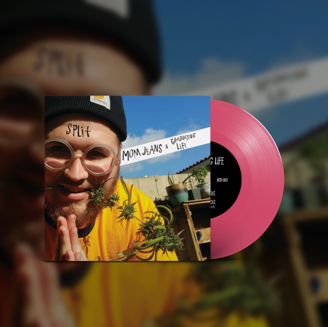 MOM JEANS./GRADUATING LIFE - SPLIT (HOT PINK VINYL)