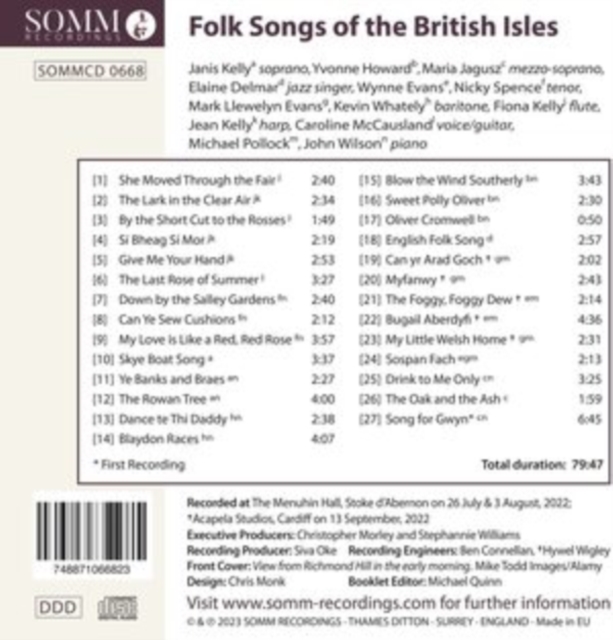 FOLK SONGS OF THE BRITISH ISLE