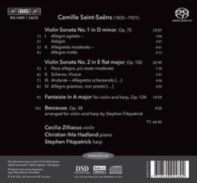 CAMILLE SAINT-SAENS SONATAS F