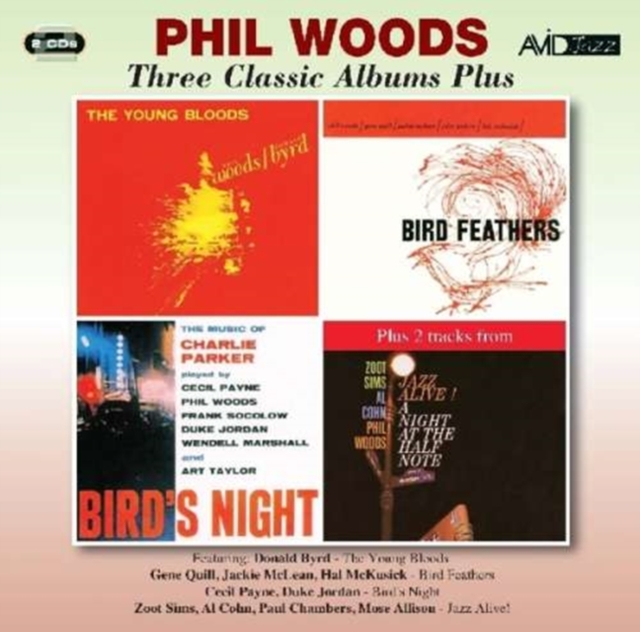 Three Classic Albums Plus (The Young Bloods / Bird Feathers / Birds Night: A Memorial Concert Dedicated To The Music Of Charlie Parker)