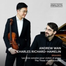 CHARLES RICHARD-HAME - BRAHMS - THE THREE VIOLIN SONA - cd image 1