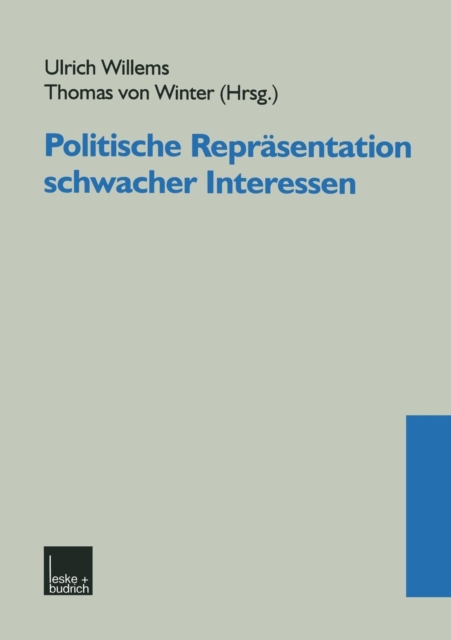 Politische Repr?sentation schwacher Interessen