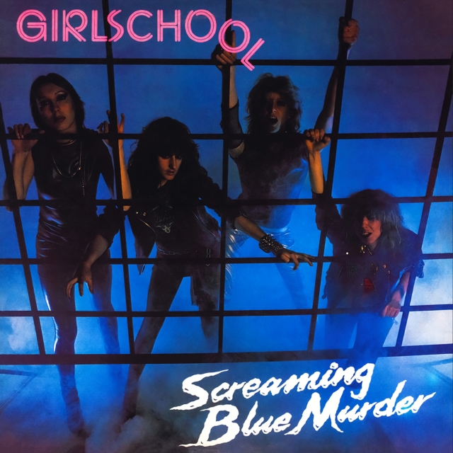 GIRLSCHOOL - Screaming Blue Murder (Marble Vinyl) - Vinyl Record image 1