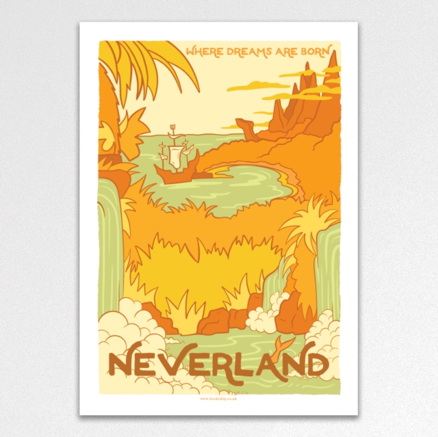 Neverland Vintage Travel Poster A3 Art Print - Non-book item image 1