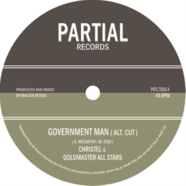 CHRISTEL & GOLDMASTR - GOVERNMENT MAN - Vinyl Record 7 image 1