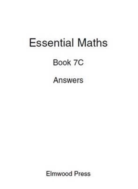 Essential Maths Book 7c Answers