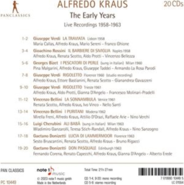 Alfredo Kraus - The Early Years