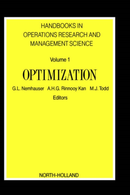 Handbooks in Operations Research and Management Science, 1: Optimization