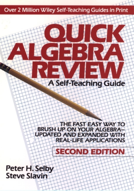 Quick Algebra Review STG 2e