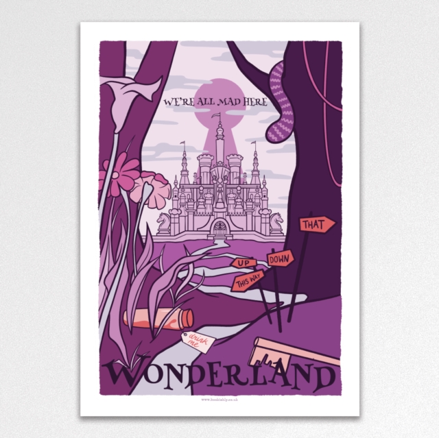 Wonderland Vintage Travel Poster A3 Art Print - Non-book item image 1