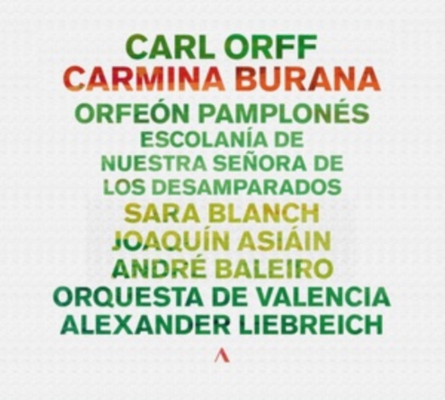 BLANCH/ASIAIN/LIEBRE - ORFF - CARMINA BURANA - cd image 1