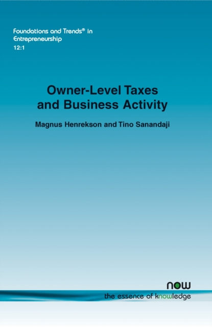 Owner-Level Taxes and Business Activity