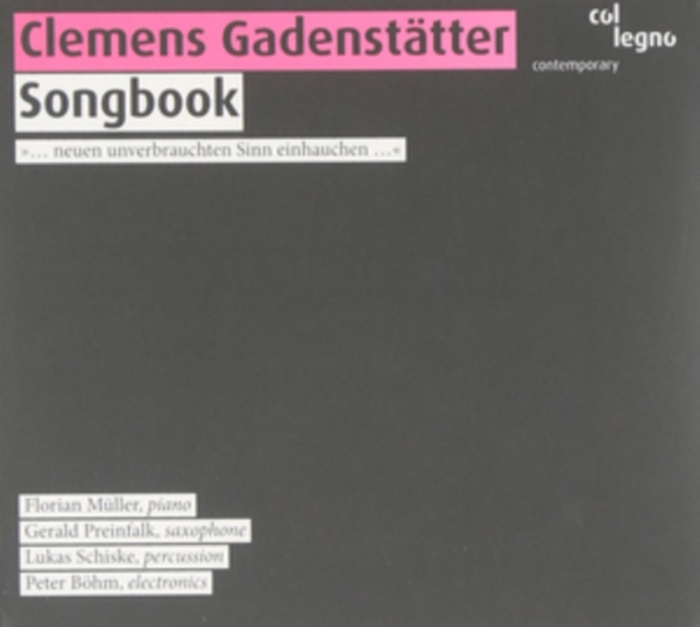GADENSTATTER - :SONGBOOK - CD image 1
