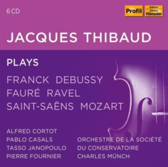 THIBAUD - JAQUES  PLAYS - CD image 1