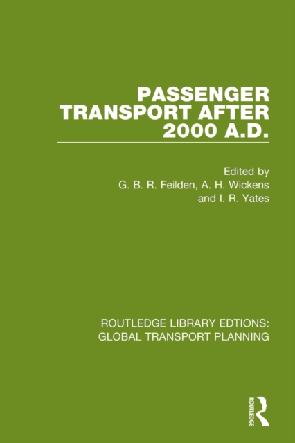 Passenger Transport After 2000 A.D.