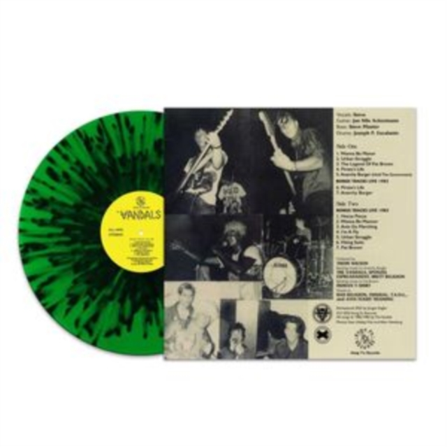VANDALS - PEACE THRU VANDALISM - GREEN/BLACK SPLATTER - Vinyl Record image 1