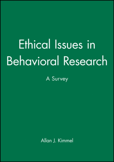 Ethical Issues Behavioral Research