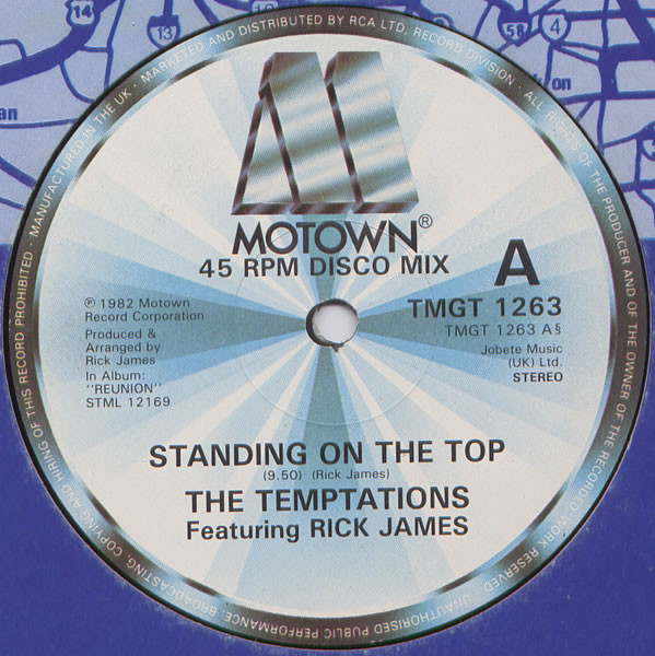 Temptations - Standing On The Top - Used Vinyl Record 12" image 1