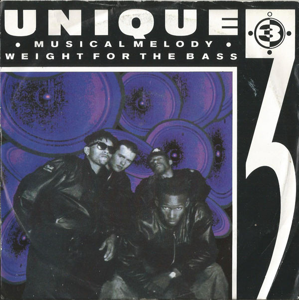 Unique 3 - Musical Melody / Weight For The Bass - Used Vinyl Record 7 image 1