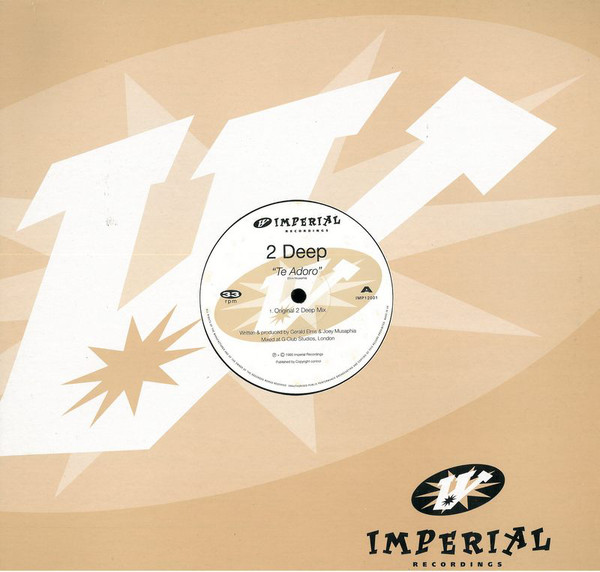 2 Deep - Te Adoro - Used Vinyl Record 12" image 1