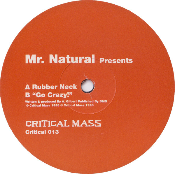Mr. Natural - Rubber Neck / "Go Crazy!" - Used Vinyl Record 12" image 1