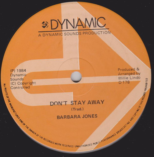 Barbara Jones - I Never Will Marry / Don't Stay Away - Used Vinyl Recor image 1