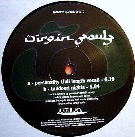 Virgin Souls - Personality - Used Vinyl Record 12" image 1