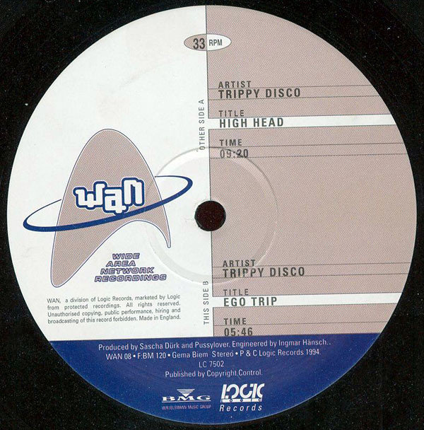 Trippy Disco - High Head - Used Vinyl Record 12" image 1