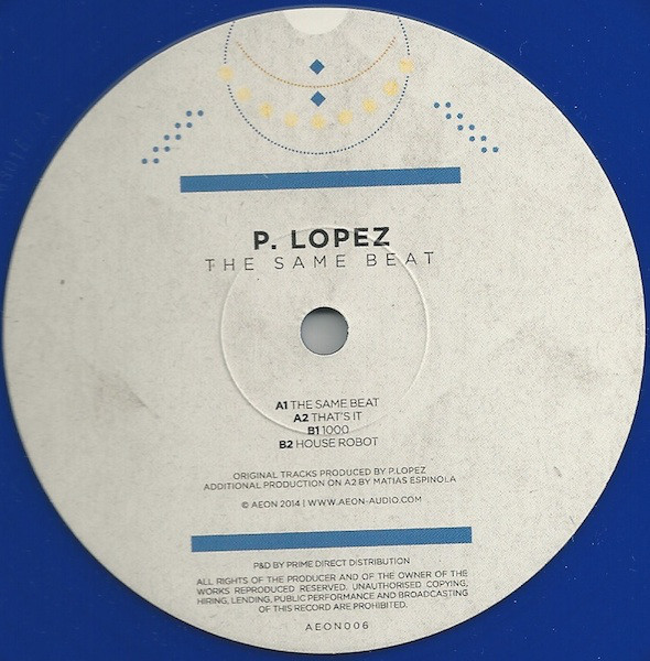 P. Lopez - Same Beat - Vinyl Record 12" image 1
