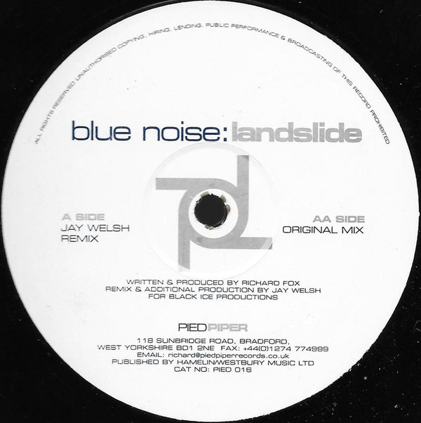 Blue Noise - Landslide - Used Vinyl Record 12" image 1