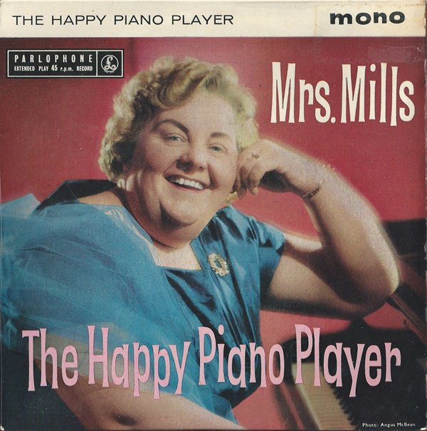 Mrs. Mills - Happy Piano Player - Used Vinyl Record 7" image 1