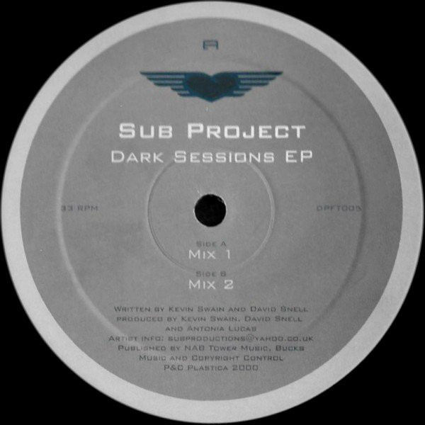 Sub Project - Dark Sessions EP - Used Vinyl Record 12" image 1