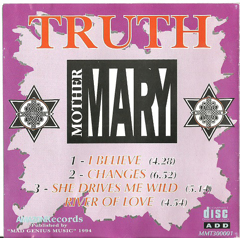 Mother Mary - Truth - Used CD image 1