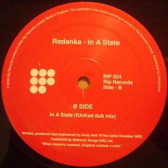 Redanka - In A State - Used Vinyl Record 12" image 1