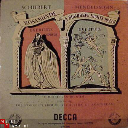 Franz Schubert - Rosamunde / A Midsummer Night's Dream - Used Vinyl R image 1