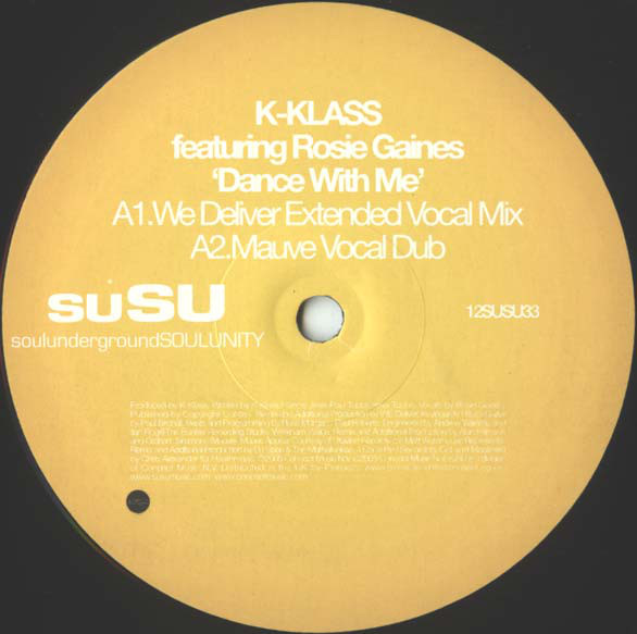 K-Klass - Dance With Me - Vinyl Record 12" image 1