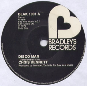 Chris Bennett - Disco Man - Used Vinyl Record 7" image 1