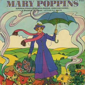 New York Theatre Orc - Mary Poppins - Used Vinyl Record 7" image 1