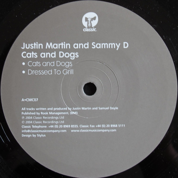 Justin Martin & Samm - Cats And Dogs - Used Vinyl Record 12" image 1