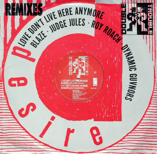 Double Trouble - Love Don't Live Here Anymore (Remixes) - Used Vinyl image 1