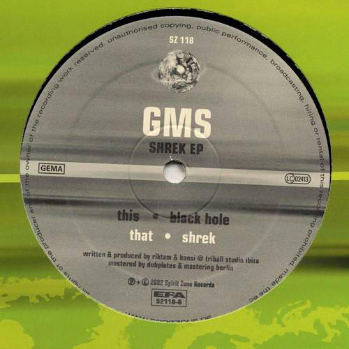 GMS - Shrek EP - Used Vinyl Record 12" image 1