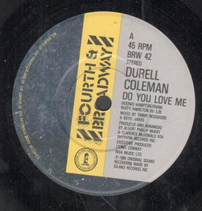 Durell Coleman - Do You Love Me (Remix) - Used Vinyl Record 12" image 1