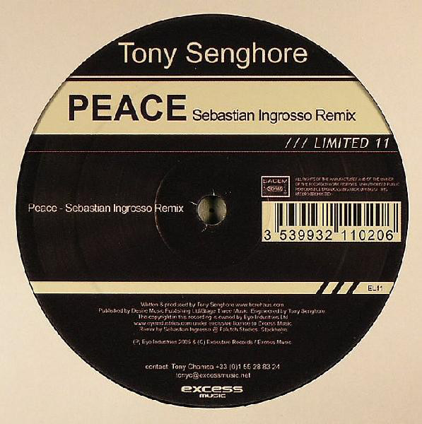 Tony Senghore - Peace - Used Vinyl Record 12" image 1