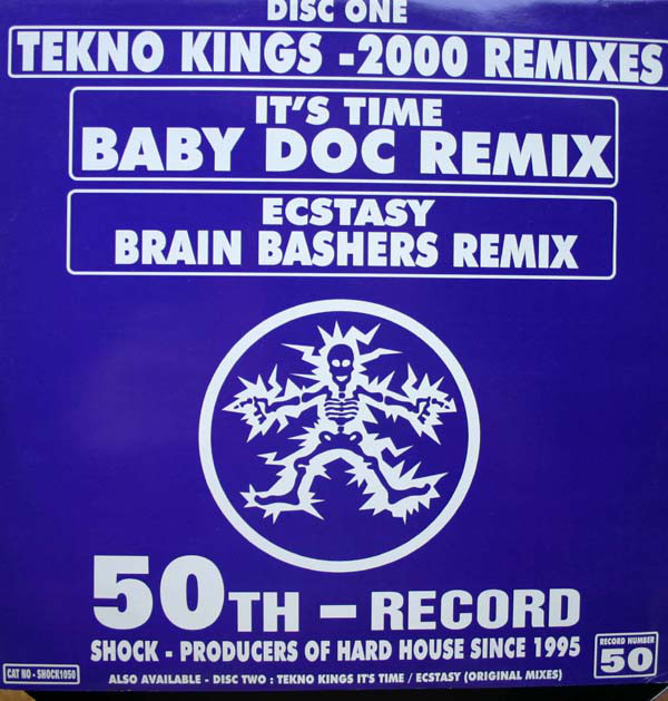 Tekno Kings - It's Time / Ecstasy (2000 Remixes) - Used Vinyl Record image 1