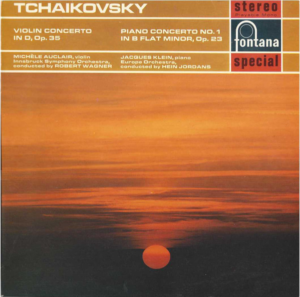 Violin Concerto In D, Op. 35 / Piano Concerto No. 1 In B Flat Minor, Op. 23