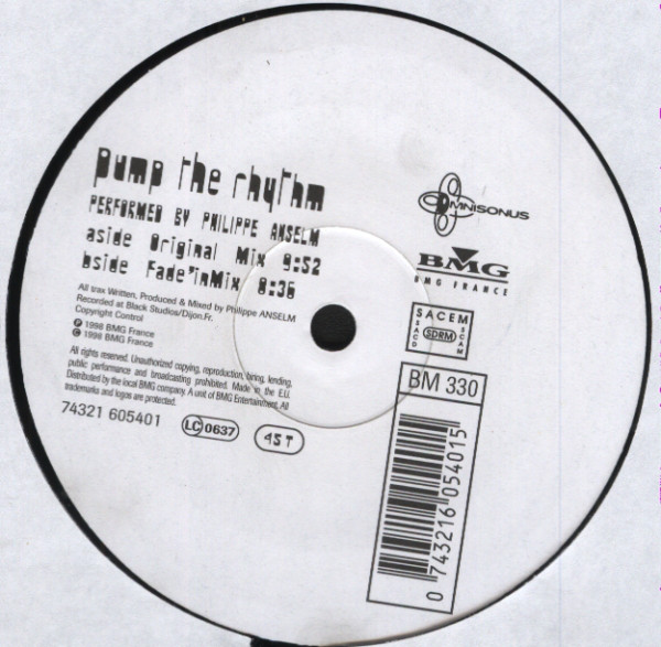 Philippe Anselm - Pump The Rhythm - Used Vinyl Record 12" image 1