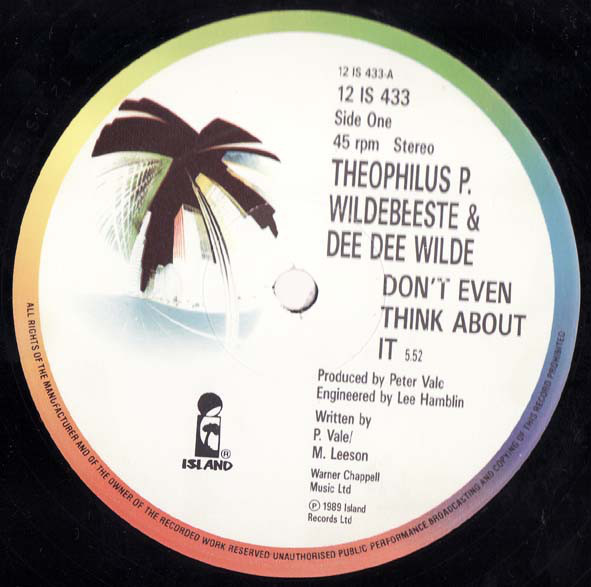 ophilus P. Wildebees - Don't Even Think About It - Used Vinyl Record image 1