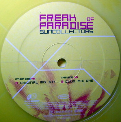 Suncollectors - Freak Of Paradise - Used Vinyl Record 12" image 1